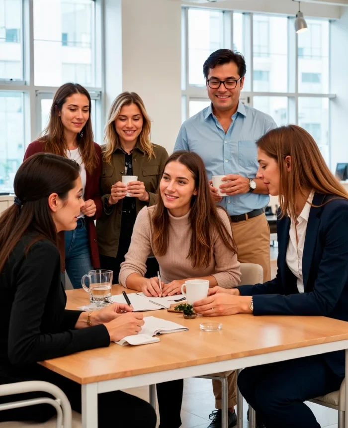 Corporate office team bond