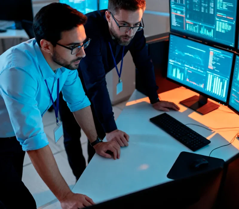 team is checking the software quality