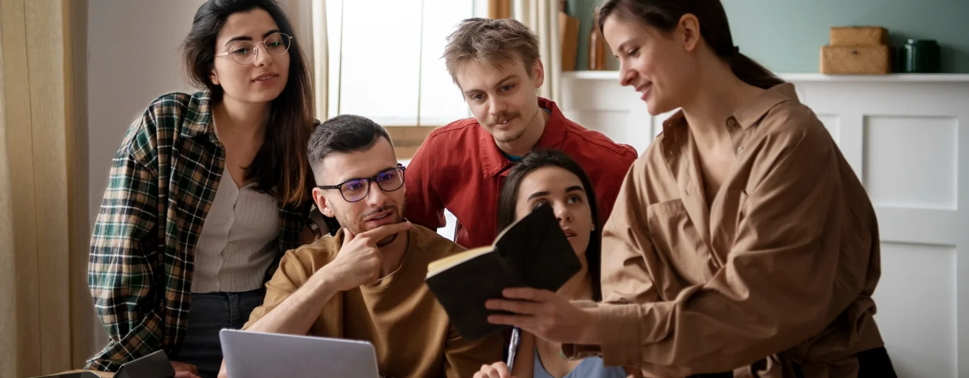 team working together in office
